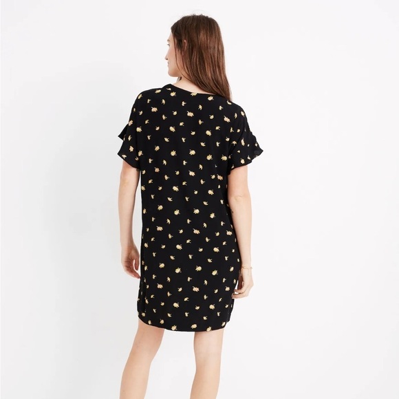 MADEWELL Ruffle-Sleeve Easy Dress Size SMALL - Picture 4 of 6